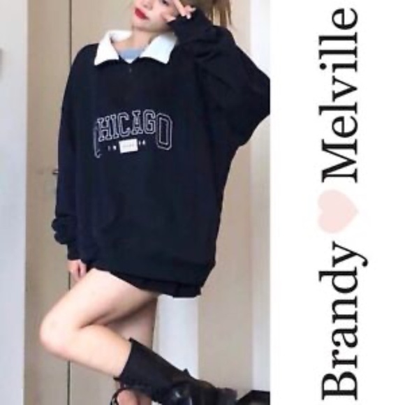 Brandy Melville Oversized Chicago 1994 sweatshirt O/S - Picture 1 of 8